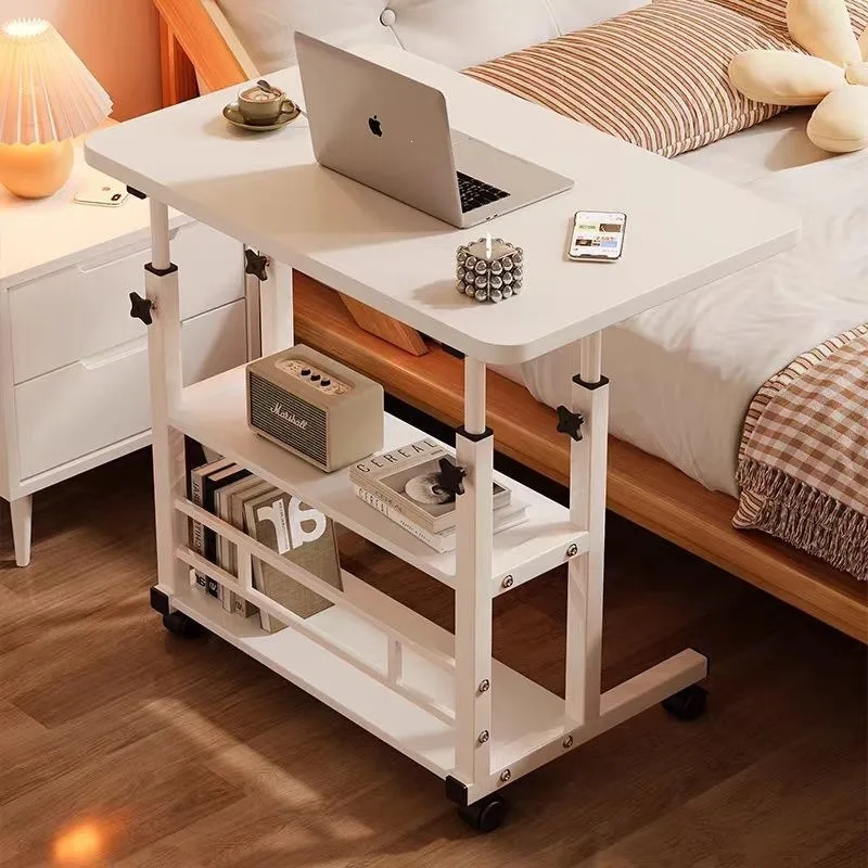 Desk Setup L Shaped - Scrivania mobile da letto, ideale per